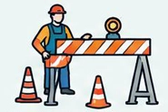 Zabezpieczenia robót drogowych na ulicach, drogach lokalnych oraz autostradach
